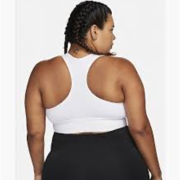 Nike Swoosh white padded bra size 1X DO8071-100 Plus Size - Picture 2 of 3